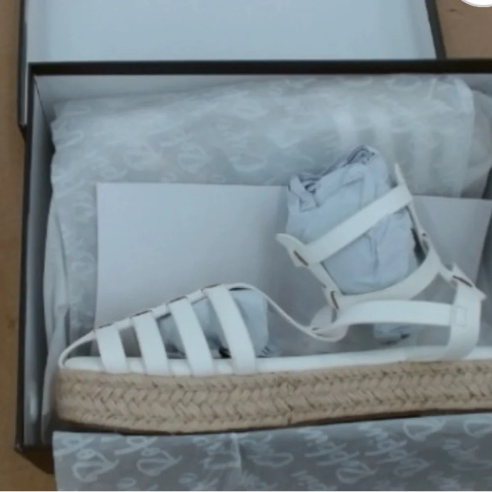 Cape Robbin White Strappy Espadrilles